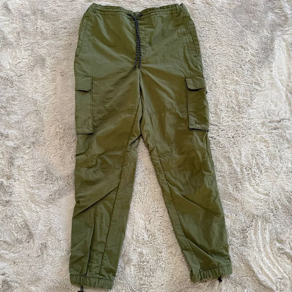 LCKR Olive Green Cargo Jogger Women’s Pants‎ Size L Outdoor Pockets